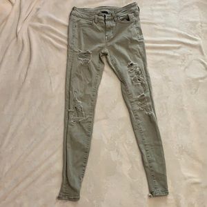 American eagle, size 2, super stretch jeans